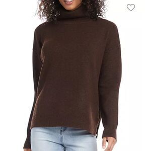 NWT KAREN KANE Turtleneck Sweater Brown Size XS